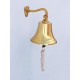 6" Polished  Brass  Handcrafted Hanging Ships Bell with Lanyard